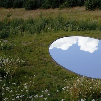 A cover of "mirrored" cluster. The owner is ladybugs. The cluster description is "reroute, there is beauty here ". The cluster consists of 14 elements.