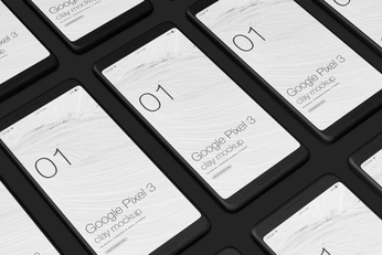 A cover of "google pixel 3 clay" cluster. The owner is aimockuptools. The cluster consists of 2 elements.