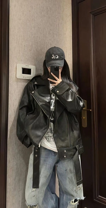 A cover of "Tomboy/Biker outfits" cluster. The owner is elysianwaves. The cluster consists of 72 elements.