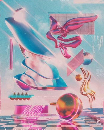 A cover of "Abstract Surrealism" cluster. The owner is qenawy. The cluster consists of 22 elements.