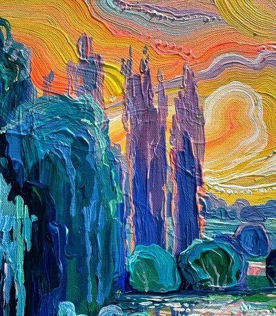 An Instagram carousel post added by jesseschmidt on Aug 07, 2024. The author is @atrusovaartist.