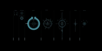 A cover of "FUI, GUI, HUD" cluster. The owner is samstan. The cluster consists of 35 elements.