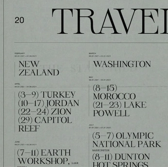 A cover of "travel 🧳" cluster. The owner is vid3noir. The cluster consists of 8 elements.