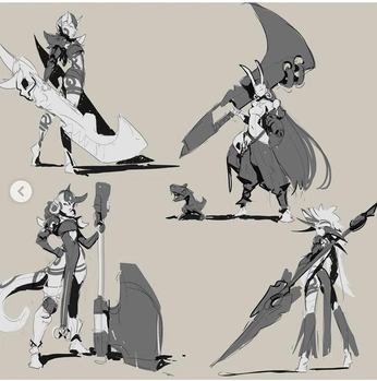 A cover of "character design refs" cluster. The owner is yuzoh. The cluster consists of 4 elements.