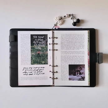 A cover of "Notebooks" cluster. The owner is laurenledonne. The cluster consists of 58 elements.