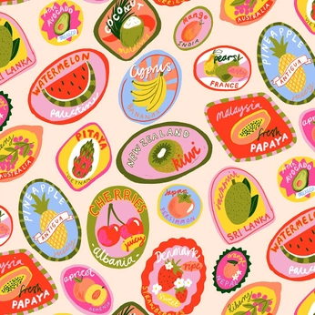 A cover of "sticker inspo" cluster. The owner is larosie. The cluster consists of 22 elements.