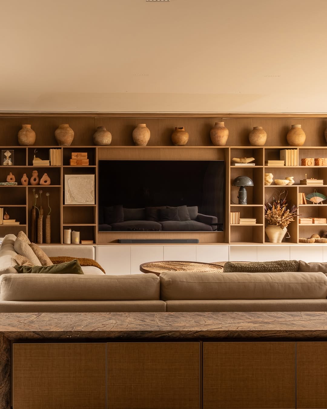 Living room of Projeto Casa nº 3 in Joinville, Brazil, designed by Suite Arquitetos.