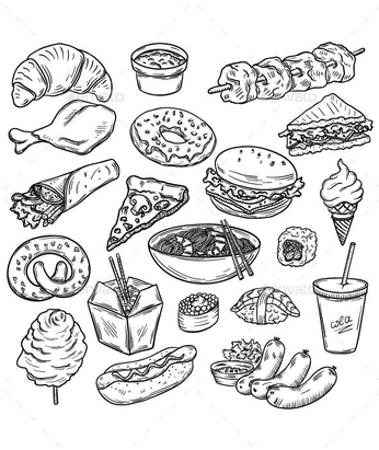 A cover of "foods pngs :3" cluster. The owner is kirbymio. The cluster consists of 159 elements.