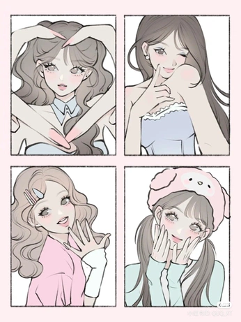 A cover of "Art inspo/stuff" cluster. The owner is heartiellez. The cluster consists of 19 elements.