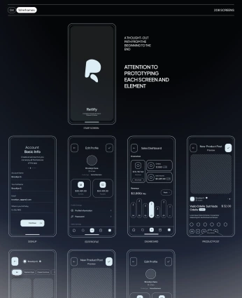 A cover of "UI/UX" cluster. The owner is lithium.zuzu. The cluster consists of 12 elements.
