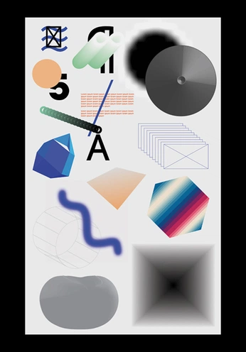 A cover of "Graphic Design Inspo" cluster. The owner is jayb51. The cluster consists of 97 elements.