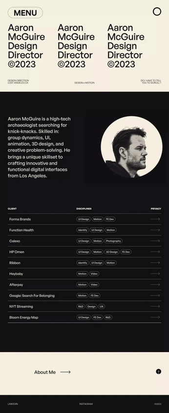 A cover of "Portfolio Inspo" cluster. The owner is springmos. The cluster consists of 9 elements.