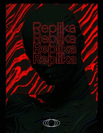 A cover of "REPLIKA" cluster. The owner is leonofsky. The cluster description is "Acid, y2k, brutalism, zine, this beautiful oblivion". The cluster consists of 11 elements.