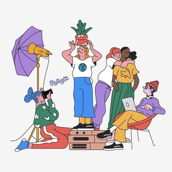 A cover of "Brand Illustration" cluster. The owner is dannarmas. The cluster consists of 43 elements.