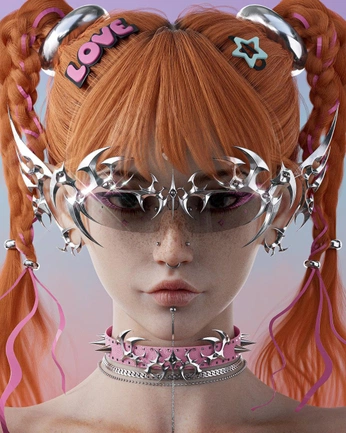 A cover of "Cyber Punk" cluster. The owner is bby.pororo. The cluster consists of 3 elements.