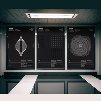 A cover of "Infographics." cluster. The owner is mayaeliza. The cluster consists of 46 elements.