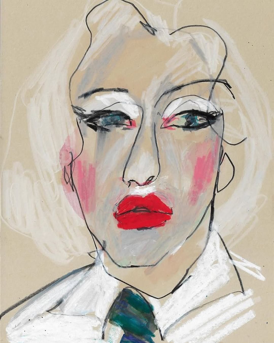 Illustration by Jessica Rose Bird from the Charles Jeffrey LOVERBOY retrospective at Somerset House.