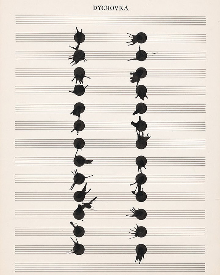 An Instagram  post added by ashagereh on Sep 16, 2024. The author is @fluxusgram. May present: dezider toth partitury, sheet music.