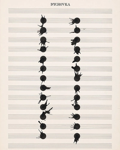 An Instagram  post added by ashagereh on Sep 16, 2024. The author is @fluxusgram. May present: dezider toth partitury, sheet music.