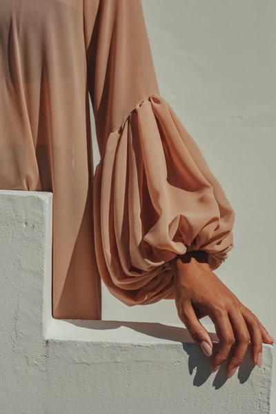 An image added by mathilde on Aug 18, 2023. May present: neck, sleeve, thigh, fashion design, formal wear.