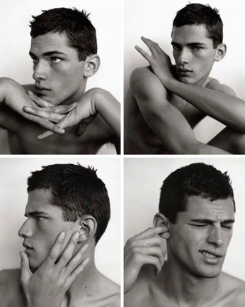 A cover of "Portriats of men" cluster. The owner is gardennom. The cluster consists of 3 elements.