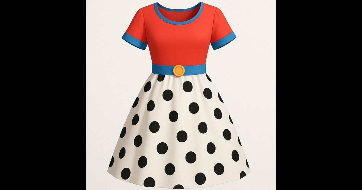 An article "Vestido retro a rayas y lunares" added by fre on Sep 19, 2025. May present: polka dot.