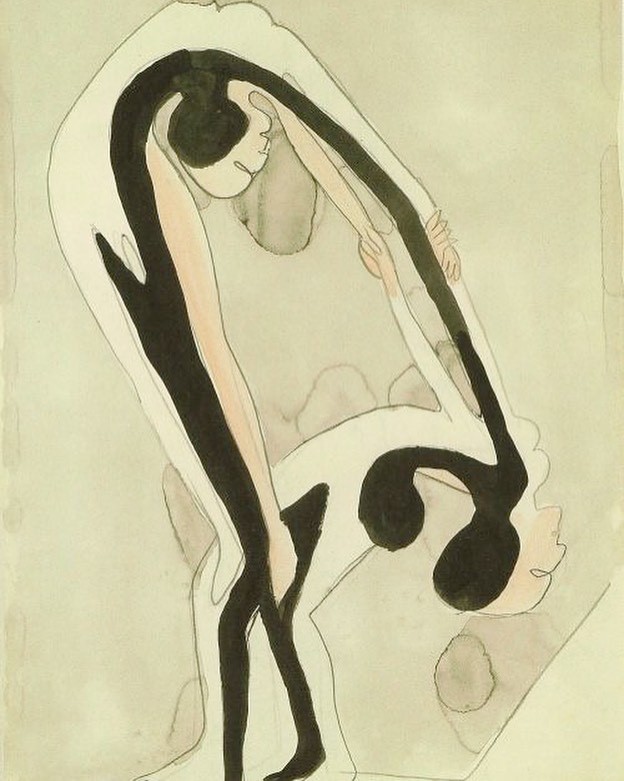 Akrobatenpaar (c. 1932) by Ernst Ludwig Kirchner.