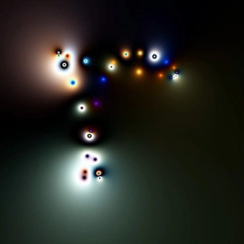A cover of "Space & Particles" cluster. The owner is kkula. The cluster consists of 10 elements.