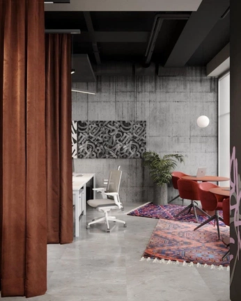 A cover of "Workplace Design" cluster. The owner is francess. The cluster consists of 9 elements.