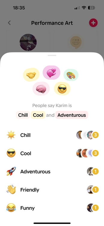 A cover of "memoji" cluster. The owner is tlotliso. The cluster consists of 111 elements.