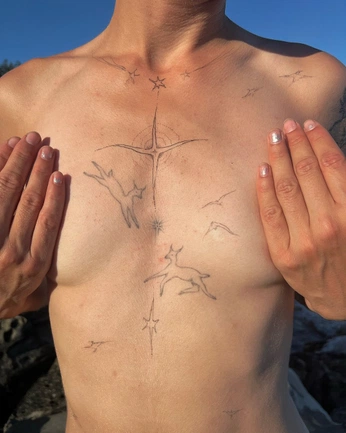 A cover of "T A T T O O" cluster. The owner is darkolina. The cluster consists of 3 elements.