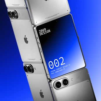 A cover of "Device Mockups" cluster. The owner is 2069design. The cluster description is "An iPhone Concept Mockup Pack. 10 Scenes, Editable PSD, 6k Reslolution". The cluster consists of 6 elements.