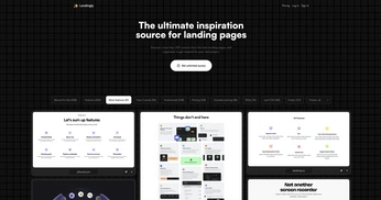 A cover of "Landing pages" cluster. The owner is titta. The cluster consists of 36 elements.