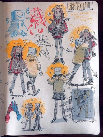 A cover of "character design ideas" cluster. The owner is bob25. The cluster consists of 106 elements.