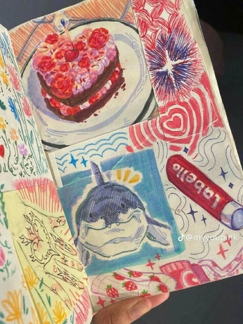 A cover of "Sketchbook stuff" cluster. The owner is loueee. The cluster consists of 1 element.