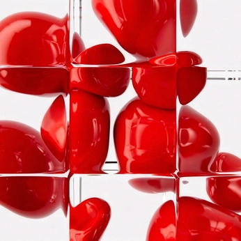 A cover of "red ▸" cluster. The owner is dmc. The cluster consists of 13 elements.