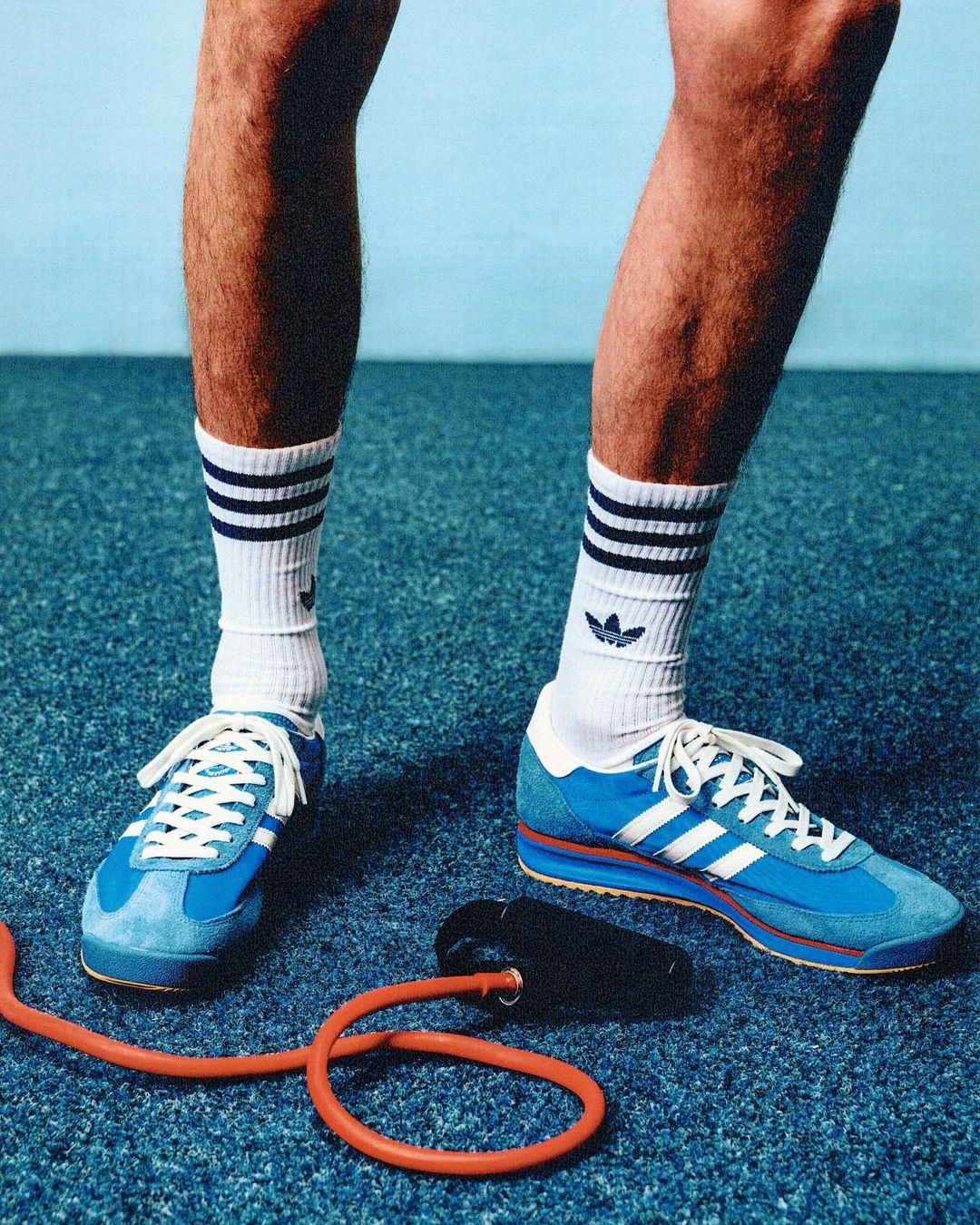 vintage adidas blue
