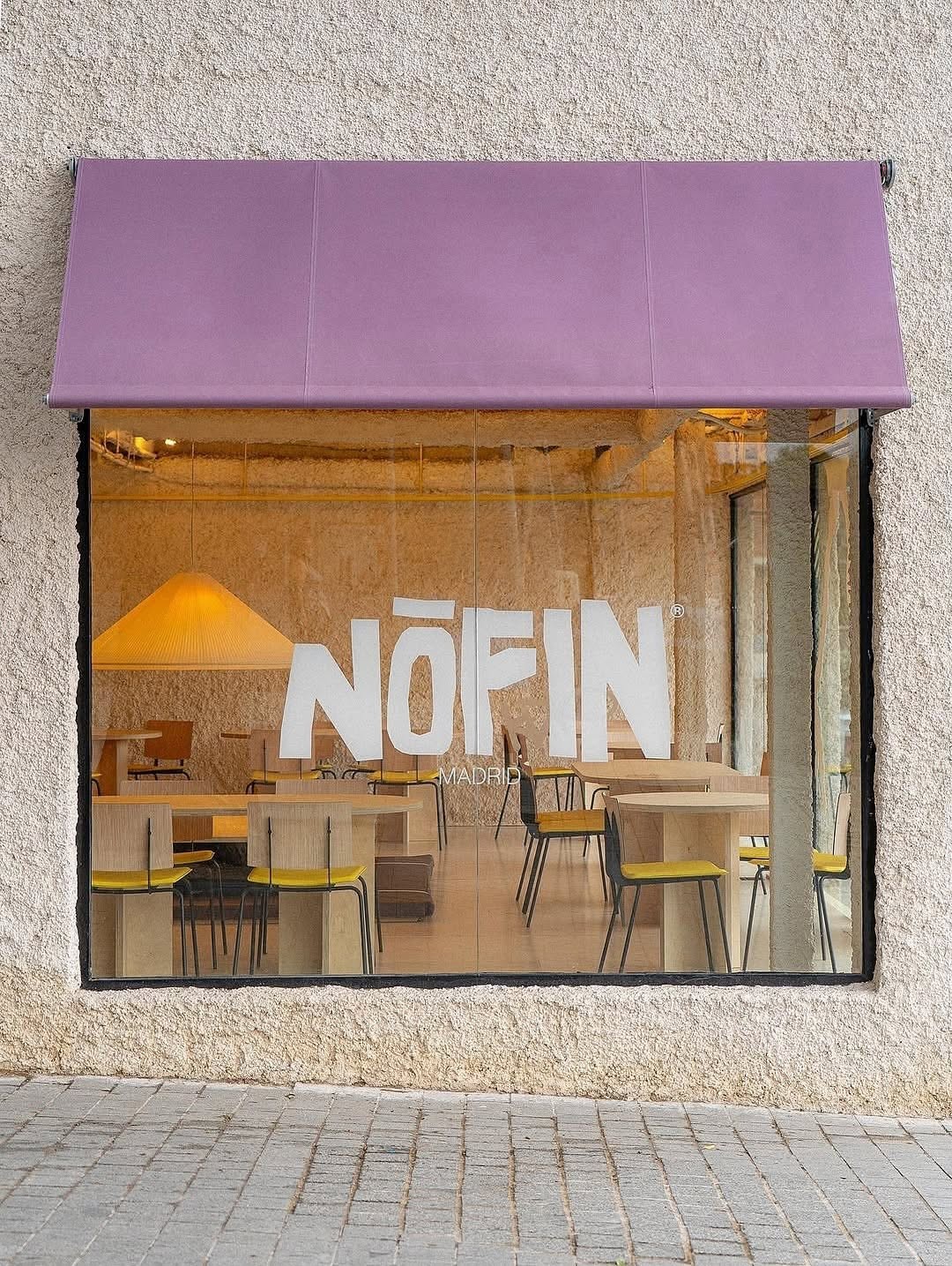 The NOFIN Madrid cafe, designed by Burr Studio. Photo by Maru Serrano.