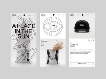 A cover of "Graphic Design Inspo" cluster. The owner is pwarmus. The cluster consists of 16 elements.