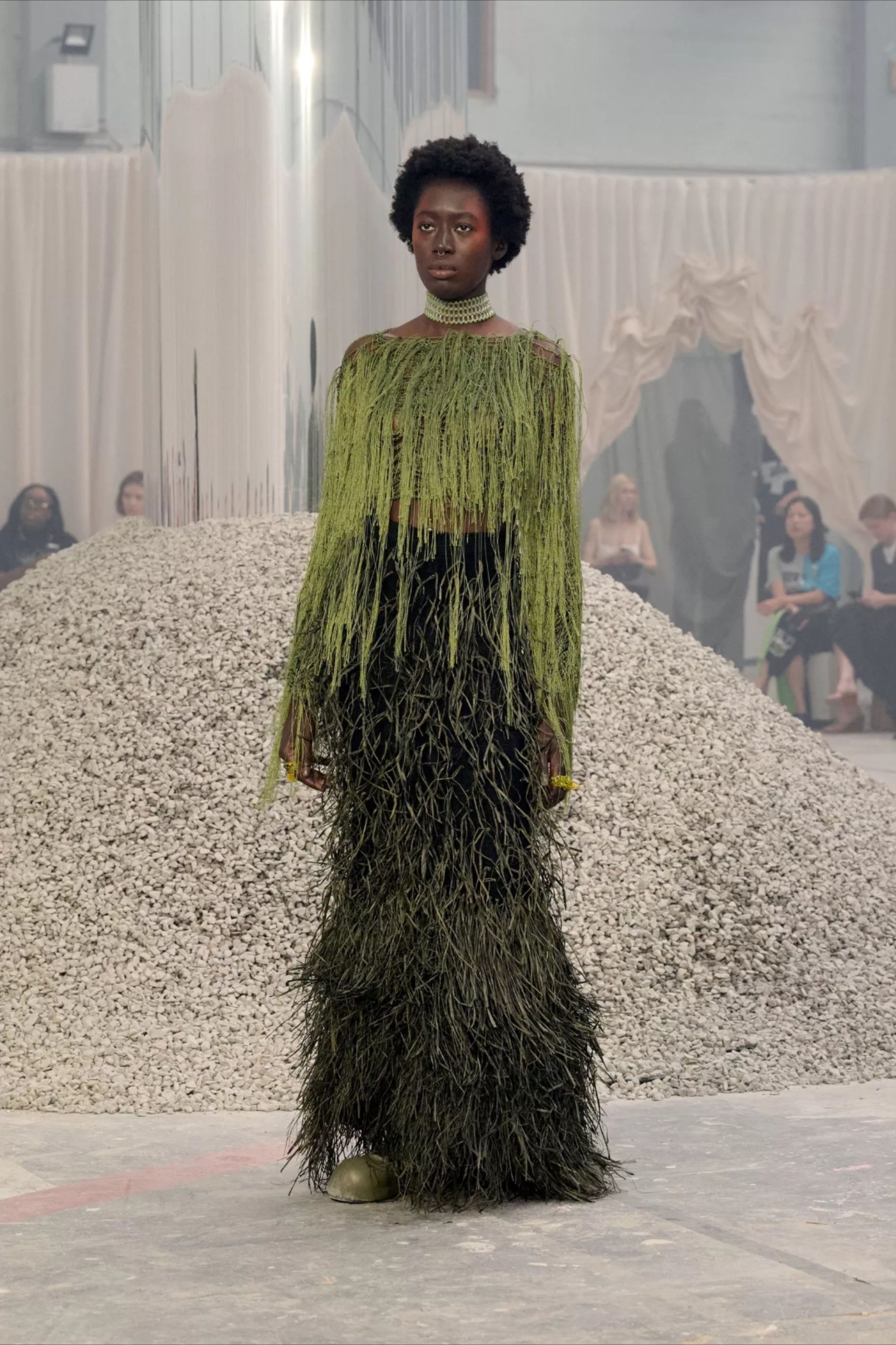 A look from the IAMISIGO Spring/Summer 2026 collection by designer Bubu Ogisi.