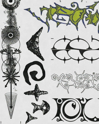 A cover of "Graphics" cluster. The owner is loramipsum. The cluster consists of 8 elements.