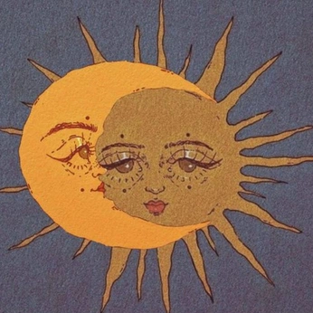 A cover of "sun and moon" cluster. The owner is thegoodwitchh. The cluster consists of 10 elements.