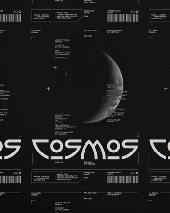 A cover of "Typography" cluster. The owner is kartamish.design. The cluster description is "Inspiring typography styles and creative text designs.". The cluster consists of 19 elements.