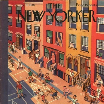 A cover of "The New Yorker" cluster. The owner is 45tvc15. The cluster consists of 66 elements.
