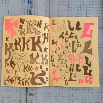 A cover of "Typography" cluster. The owner is kikalascage. The cluster consists of 1 element.