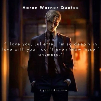 A cover of "Aaron Warner Quotes" cluster. The owner is riyabhorkar7. The cluster consists of 39 elements.