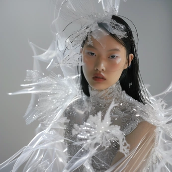 A cover of "Fashion" cluster. The owner is eugeniaangelita. The cluster description is "Mostly will be dresses and couture line". The cluster consists of 5 elements.