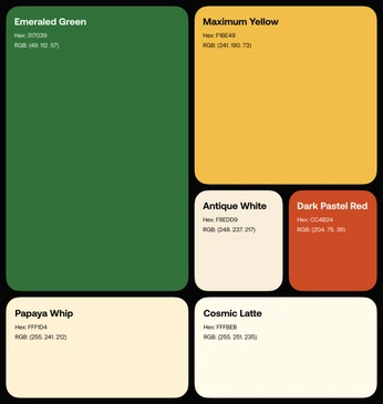 A cover of "Color Palettes" cluster. The owner is m5dznr. The cluster consists of 17 elements.