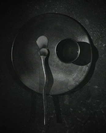 A cover of "Dark & Moody Food Flat L" cluster. The owner is gailfoster. The cluster consists of 22 elements.