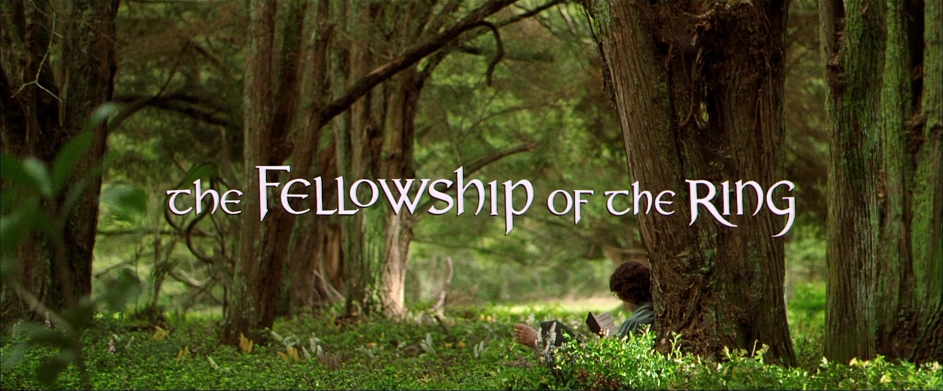 Title card from the 2001 film The Lord of the Rings: The Fellowship of the Ring.